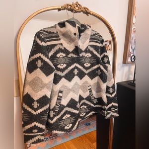 Woolrich for American Eagle Wool Aztec Pullover Hoodie